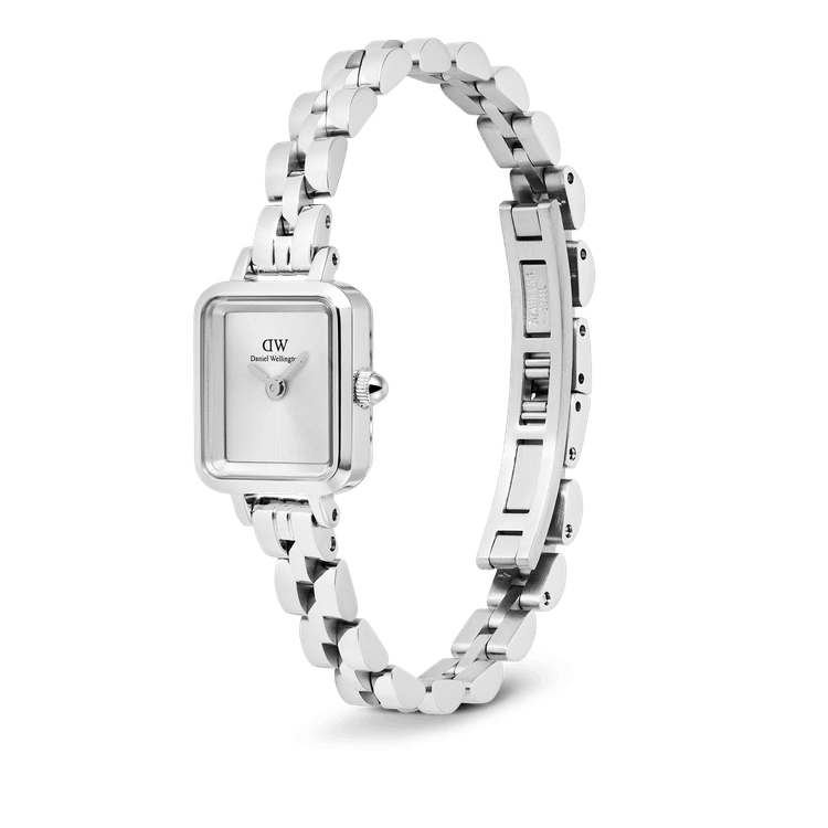 ساعت دنیل ولینگتون مدل Quadro Mini Arch White Sunray - فول سیلور (زنانه)